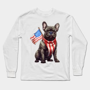 4th of July French Bulldog Long Sleeve T-Shirt